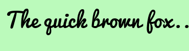 Image with Font Color 000000 and Background Color BBFABB